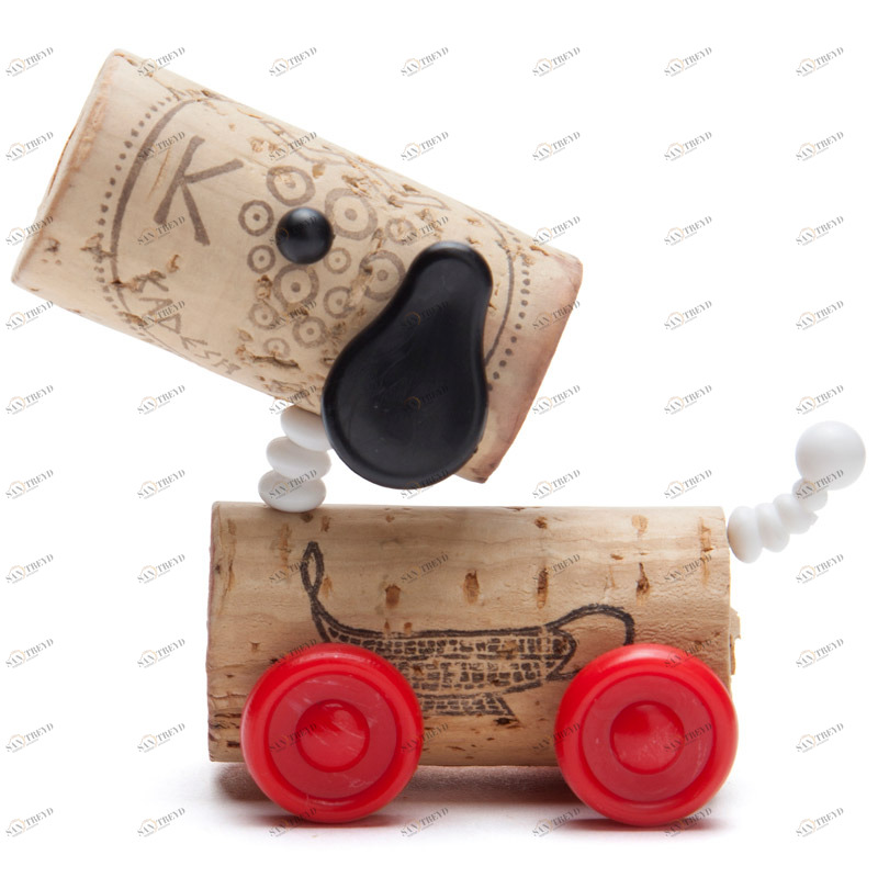 Декор для винной пробки classics собачка MONKEY BUSINESS ДИЗАЙНЕРСКИЕ 00-3862918 Белый;красный 