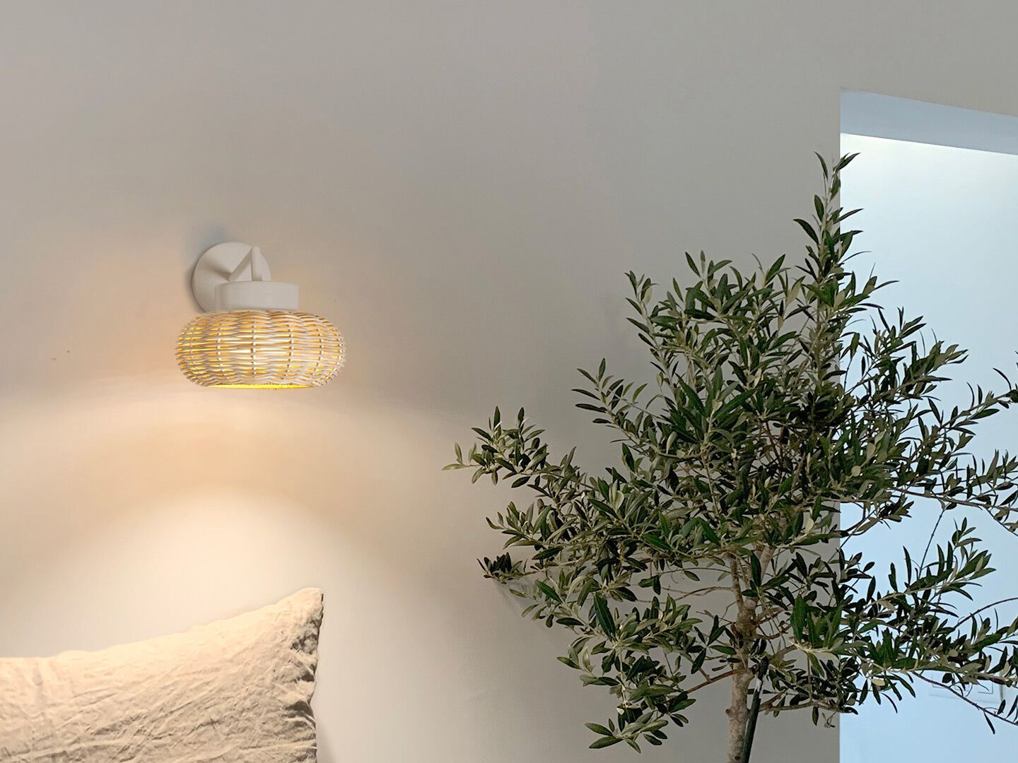 Плетеный настенный светильник ручной работы luxcambra Niuet ARCH-00036871 - Вид №1