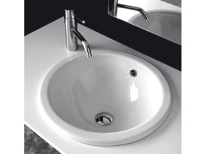 Керамическая круглая раковина для раковины