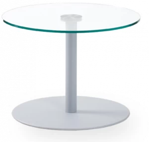 ROSSIN Круглый стеклянный журнальный столик Atoma