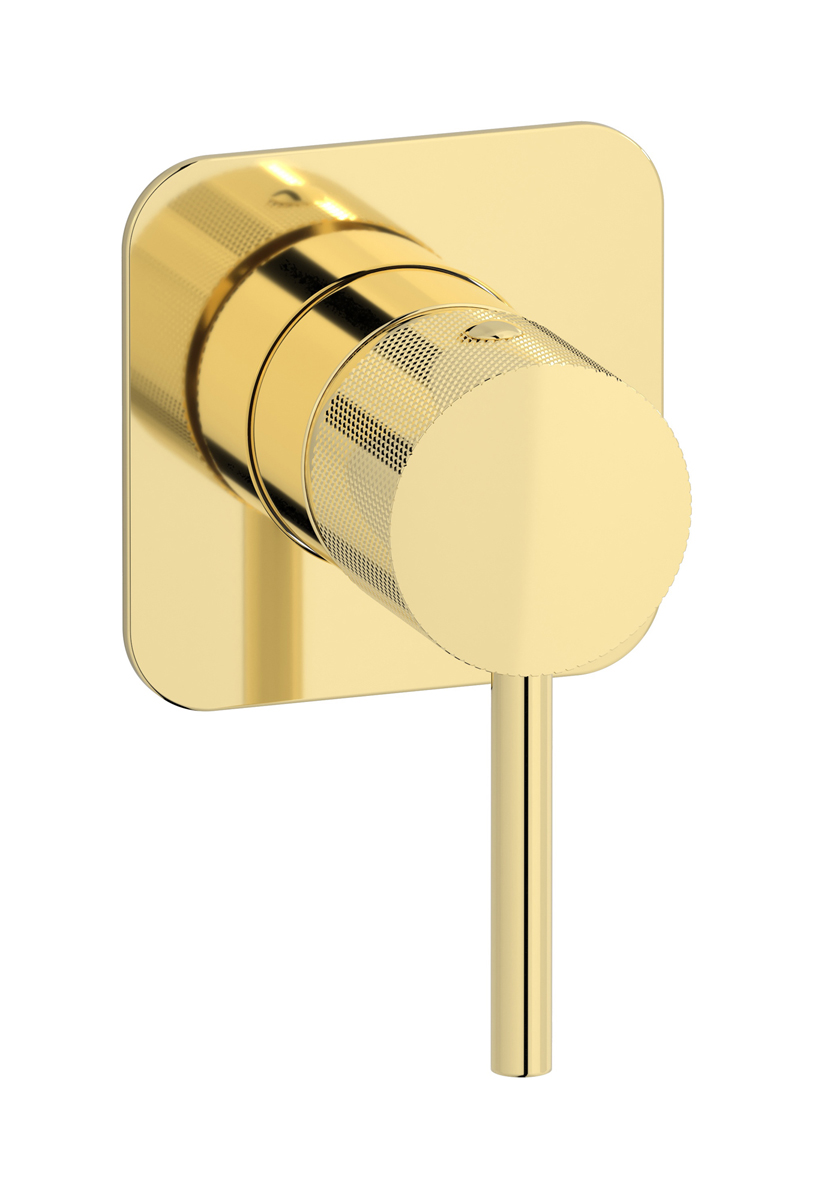 Внешние части встроенного смесителя на 1 потребителя. WE ARE IB id300ii Pale Gold Industria