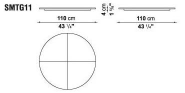 Maxalto Круглый мраморный стол с ленивой сьюзан Xilos sun-id-1395030 - Вид №6