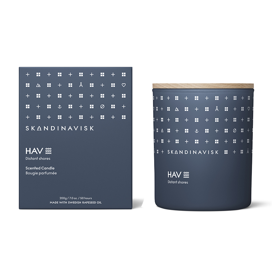 SK20104 Свеча ароматическая hav с крышкой, 200 г (новая) S K A N D I N A V I S K 