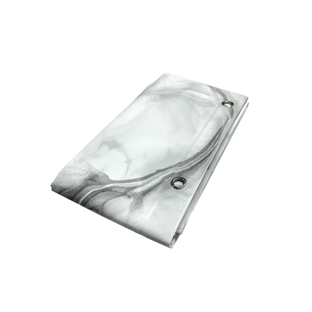 Штора для ванной Lemer Auvergne 180x180 см PEVA цвет белый/серый STLM-2169524 - Вид №6