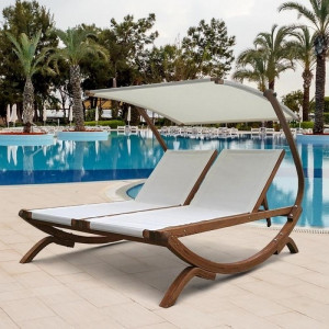 AFM-510C Шезлонг-лежак Мальта AFM-510 White Afina