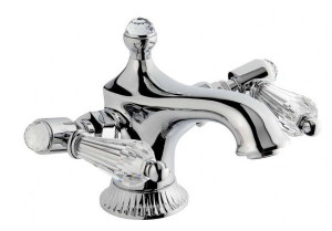 98003LCSWOR Смеситель The One для раковины. Прозрачные кристаллы Swarovski, цвет золото