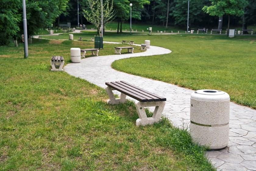 ENCHO ENCHEV - ETE Бетонный мусорный бак с крышкой для улицы  36  - Вид №7