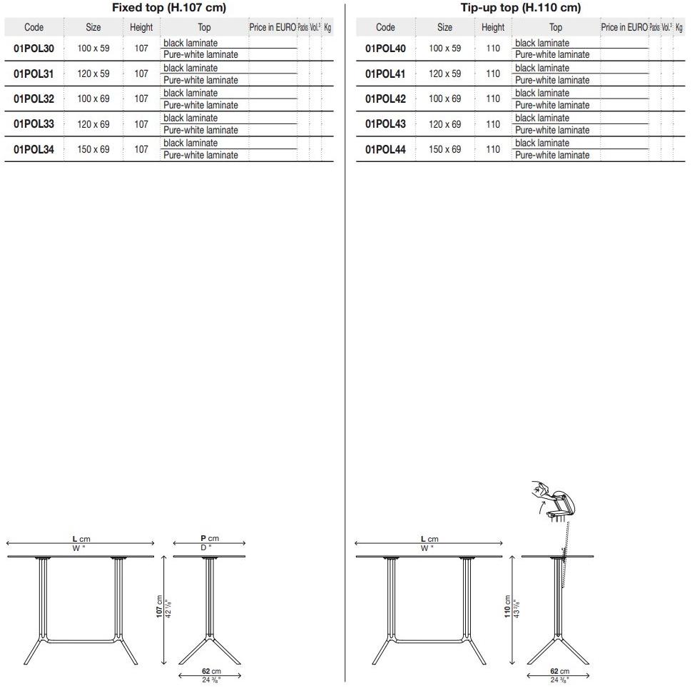 Kristalia Стол складной квадратный sun-id-1425275 - Вид №9