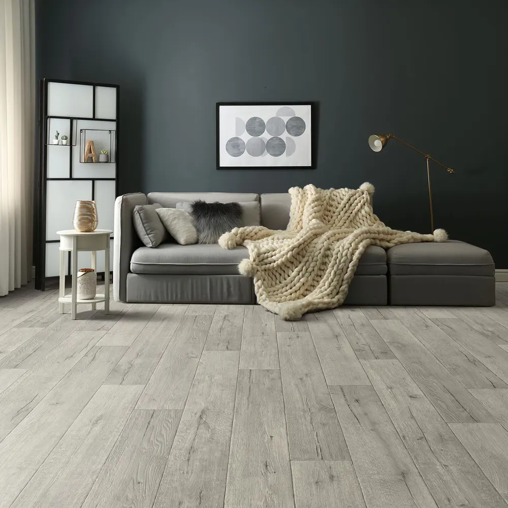 IVC Линолеум Дуб Столетний - серый с текстурой дерева 84953401 STLM-1475920