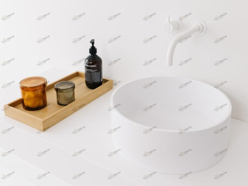 Накладная раковина на столешницу  овальная Not Only White NEST sun-id-1377918