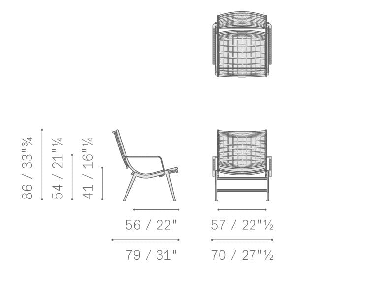 Веревочный садовый стул с подлокотниками Poltrona Frau Boundless Living Outdoor Collections ARCH-00060237 - Вид №3