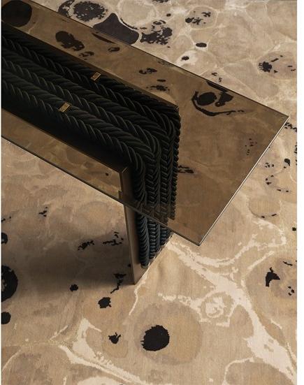 Gianfranco Ferré Home Прямоугольная консоль из металла и стекла Glasgow sun-id-1398547 - Вид №3