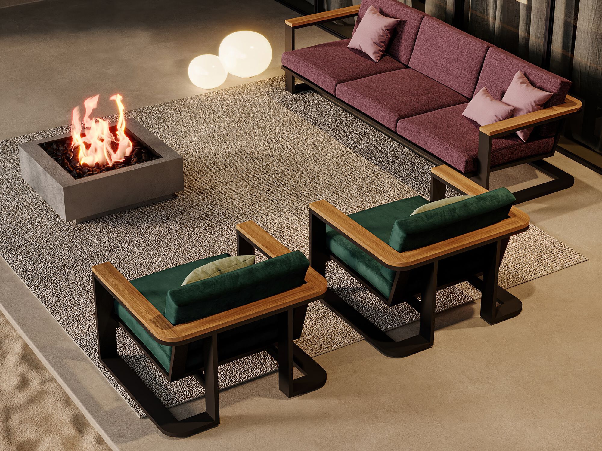 Алюминиевое мягкое садовое кресло с подлокотниками Walters Regatta ARCH-00037587 - Вид №3