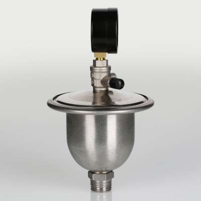 VT.CAR20.I.04001 Гаситель гидроударов мембранный с манометром Valtec 0,155 л  - Вид №7