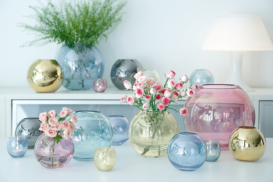 Набор из 4 подсвечников для чайных свечей Polka пастель LSA International G57006294 - Вид №1