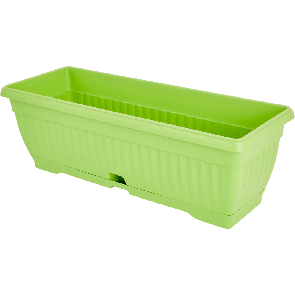 Балконный ящик 19x16.5x50 см v15.7 л пластик зеленый киви Santreyd STLM-2117866