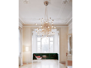 Алюминиевый и стеклянный светодиодный подвесной светильник