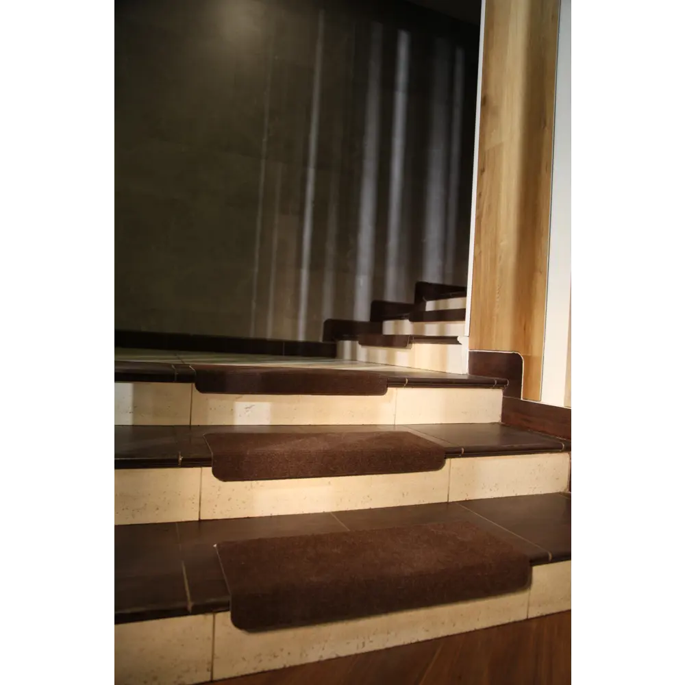 Коврик на ступени Amigo коричневый 25x55 см (5 шт.) 89395112 STLM-1567457 - Вид №6