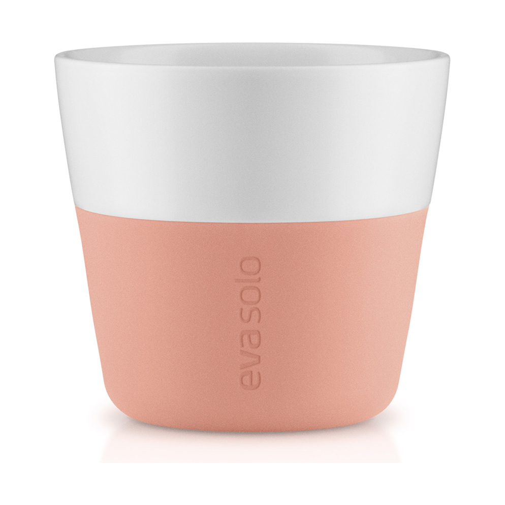 EVA SOLO 501089 Чашки для эспрессо, 80 мл, 2 шт, персиковый Фарфор, силикон  - Вид №3