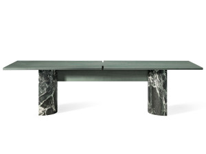 Прямоугольный стол из ясеня и мрамора