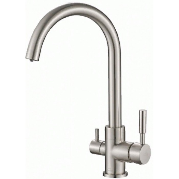 Steel Hammer SH 713 SATIN Смеситель для кухни Zorg 382x273  - Вид №1