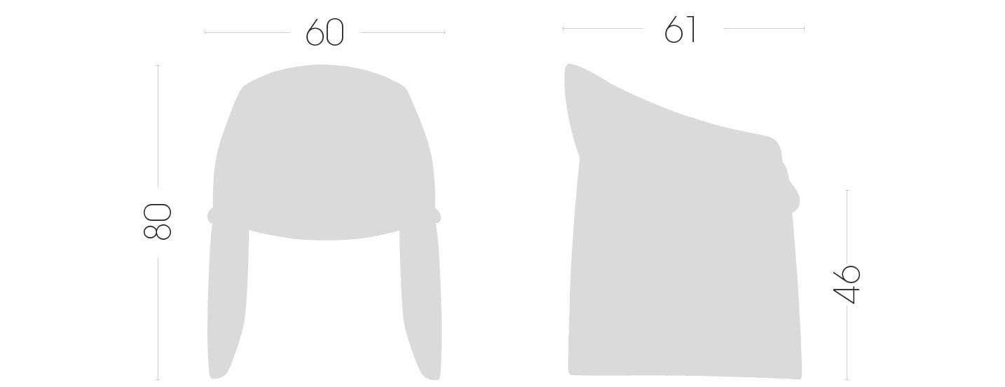 Мягкое и обитое кресло с подлокотниками GABER Majorette ARCH-00112206 - Вид №6