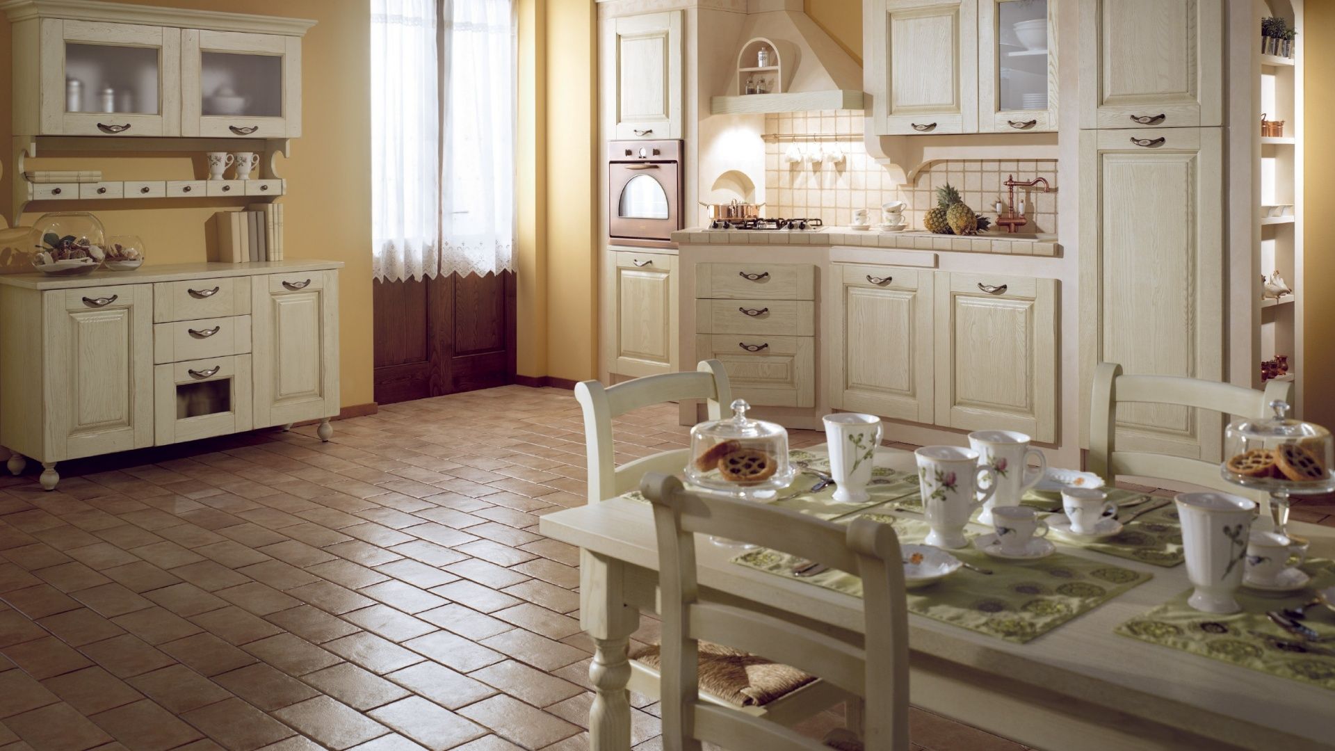 Встроенная кухня из ясеня Floritelli Cucine ARCH-00143109 - Вид №3