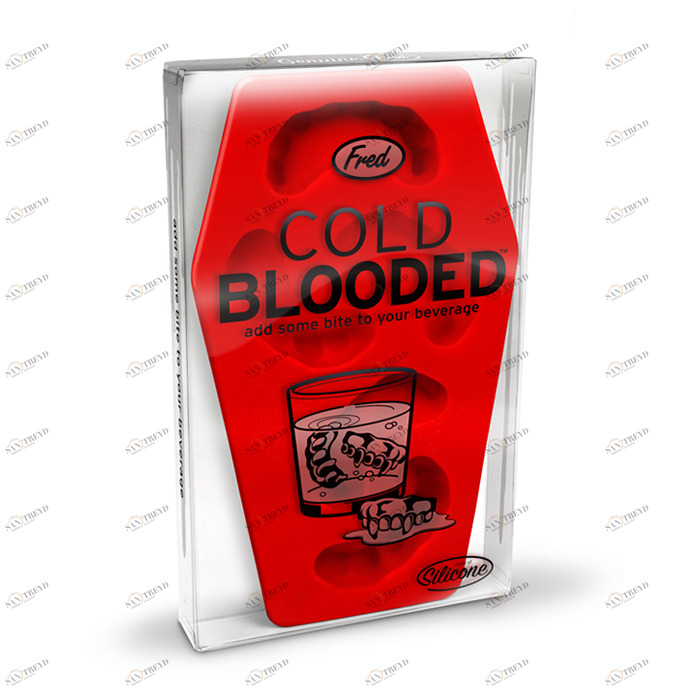 Форма для льда силиконовая красная Cool Blooded FRED&FRIENDS ДИЗАЙНЕРСКИЕ 00-3871440 Красный 
