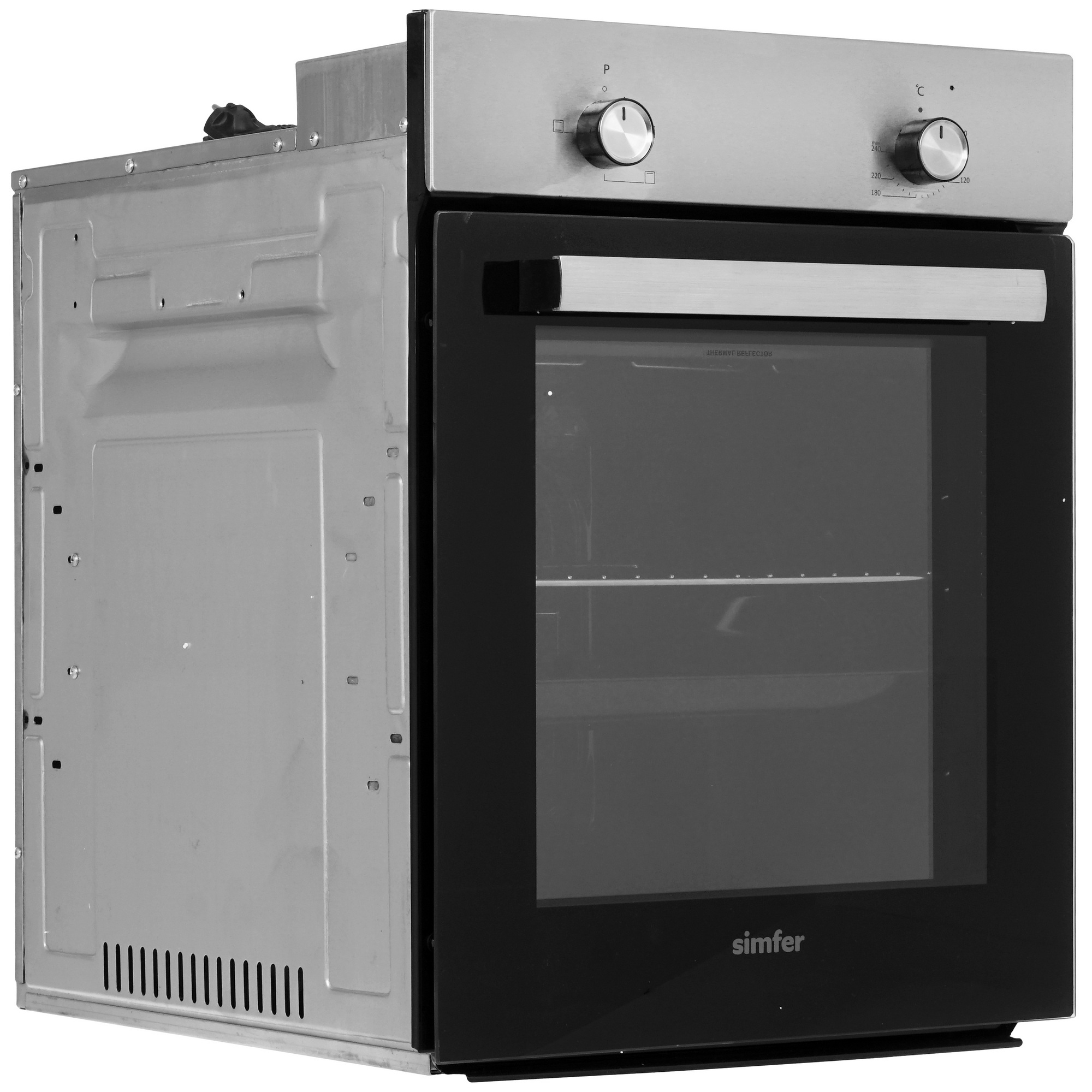 9288236 Электрический духовой шкаф Simfer B4EM04070 серебристый STDN-0074286 - Вид №1