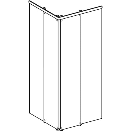 558.210.00.1 Квадратный передний элемент Porsgrund Showerama 10-5 Geberit  - Вид №1