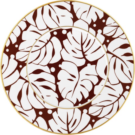 10564641 Furstenberg Набор тарелок подстановочных Furstenberg "Ореол цветной" 32см, 4 шт (4цв) Фарфор, Керамика 