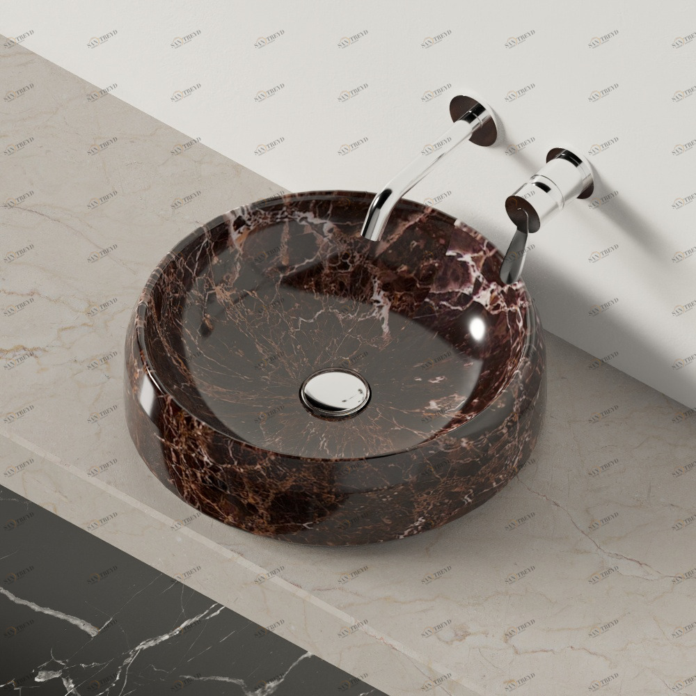 ACER1073ED Накладная раковина на столешницу  круглая Agape Lariana