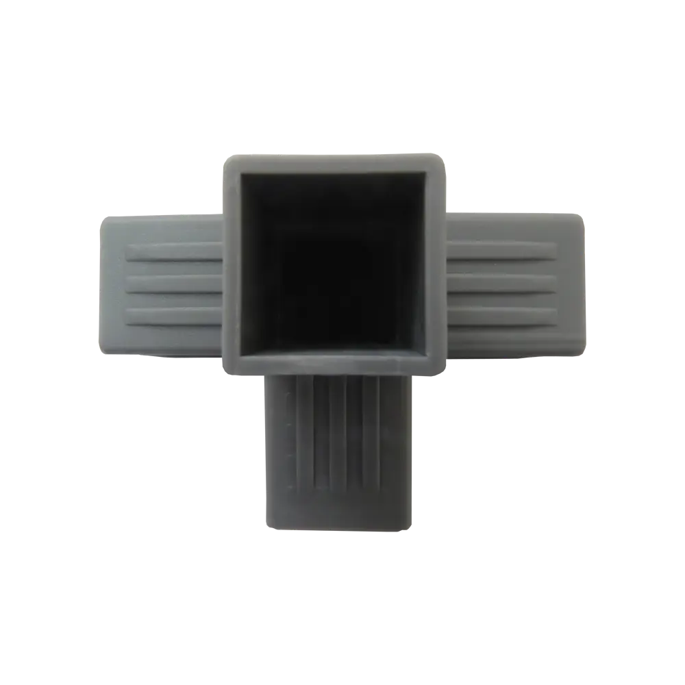 Соединитель пластиковый для трубы 30x30 мм смежный 4-палый пластик цвет серый Santreyd STLM-2043755 - Вид №1