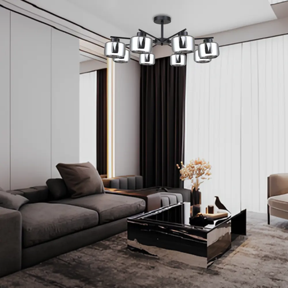 Люстра Escada Mastery: футуристичный 8-рожковый паук для просторных интерьеров 89432575 STLM-1575925 - Вид №7