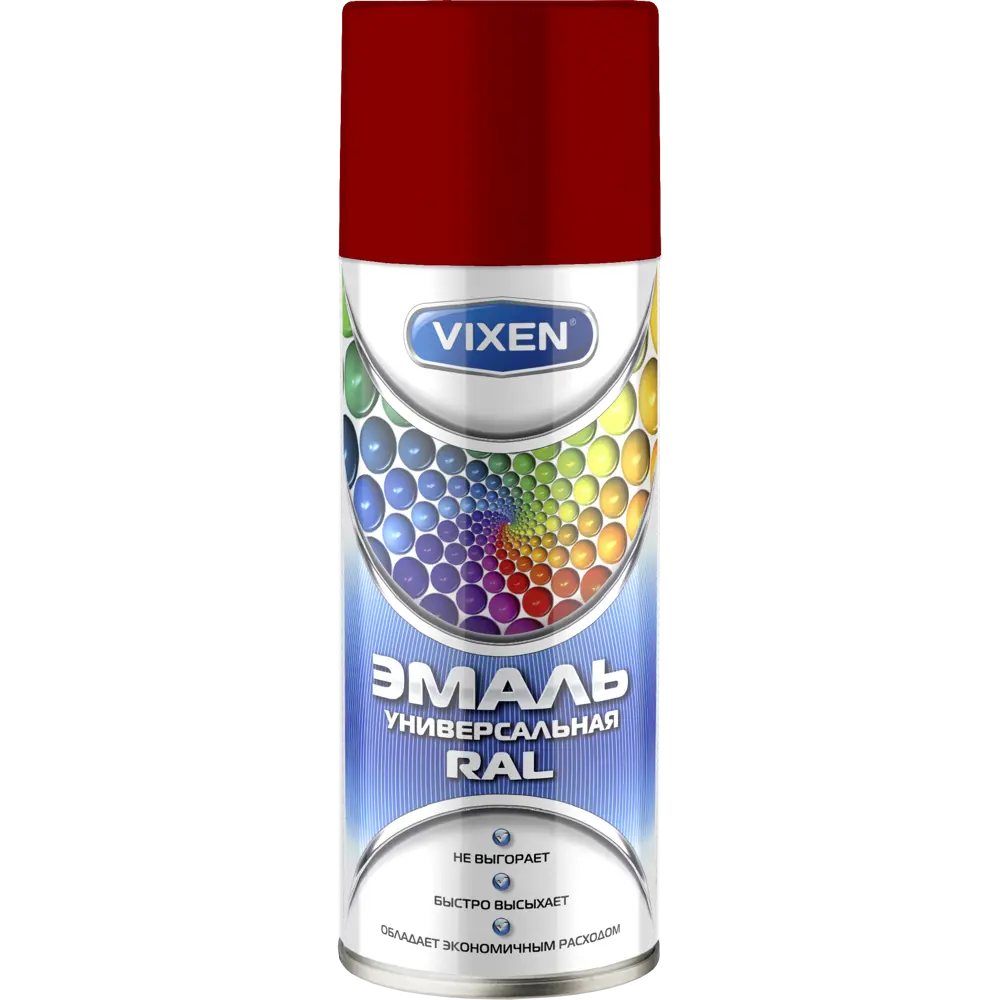 Краска аэрозольная Vixen цвет тёмно-красный 0.52 л 82608106 STLM-2162620 