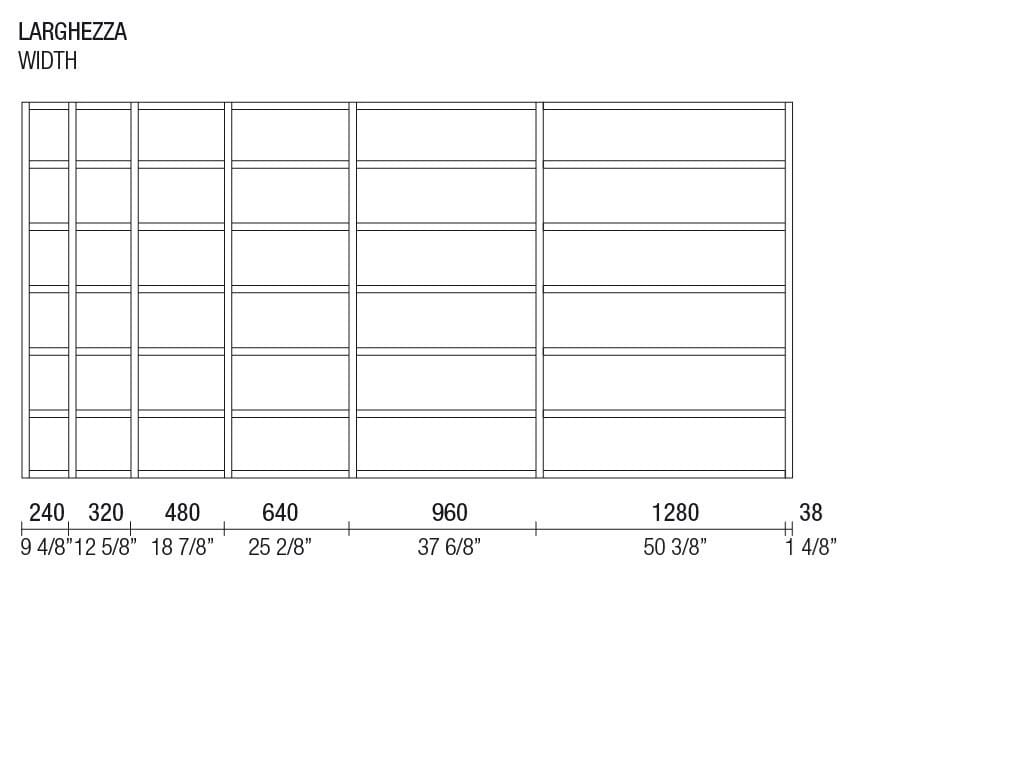 Оборудованная стена с ТВ-стойкой со встроенным освещением MisuraEmme CROSSING ARCH-00091224 - Вид №3