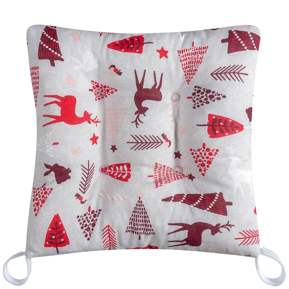 Сидушка Altali Скандинавия 40x40 см цвет серо-красный STLM-2131418 - Вид №1