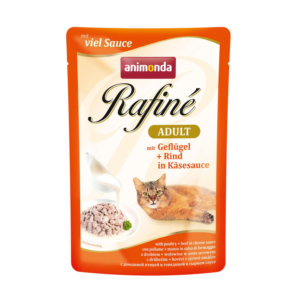 ПР0037510 Корм для кошек Rafiné Soupé домашняя птица в сырном соусе конс. пауч Animonda 