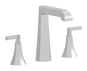 Смеситель для раковины на 3 отверстия с высоким изливом в комплекте с донным клапаном. WE ARE IB bl390ss Brushed Nickel Belmondo