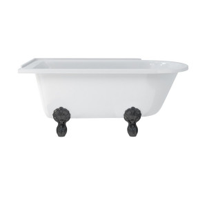 Burlington Душевая ванна Hampton 150 см для левой руки с роскошными ножками Левая рука с ножками Luxury Claw в черном цвете L1B E20