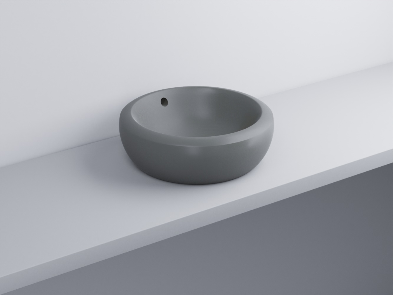 FLLA45-CM Раковина накладная прямоугольная 45 cielo Fluid Ceramica Cielo