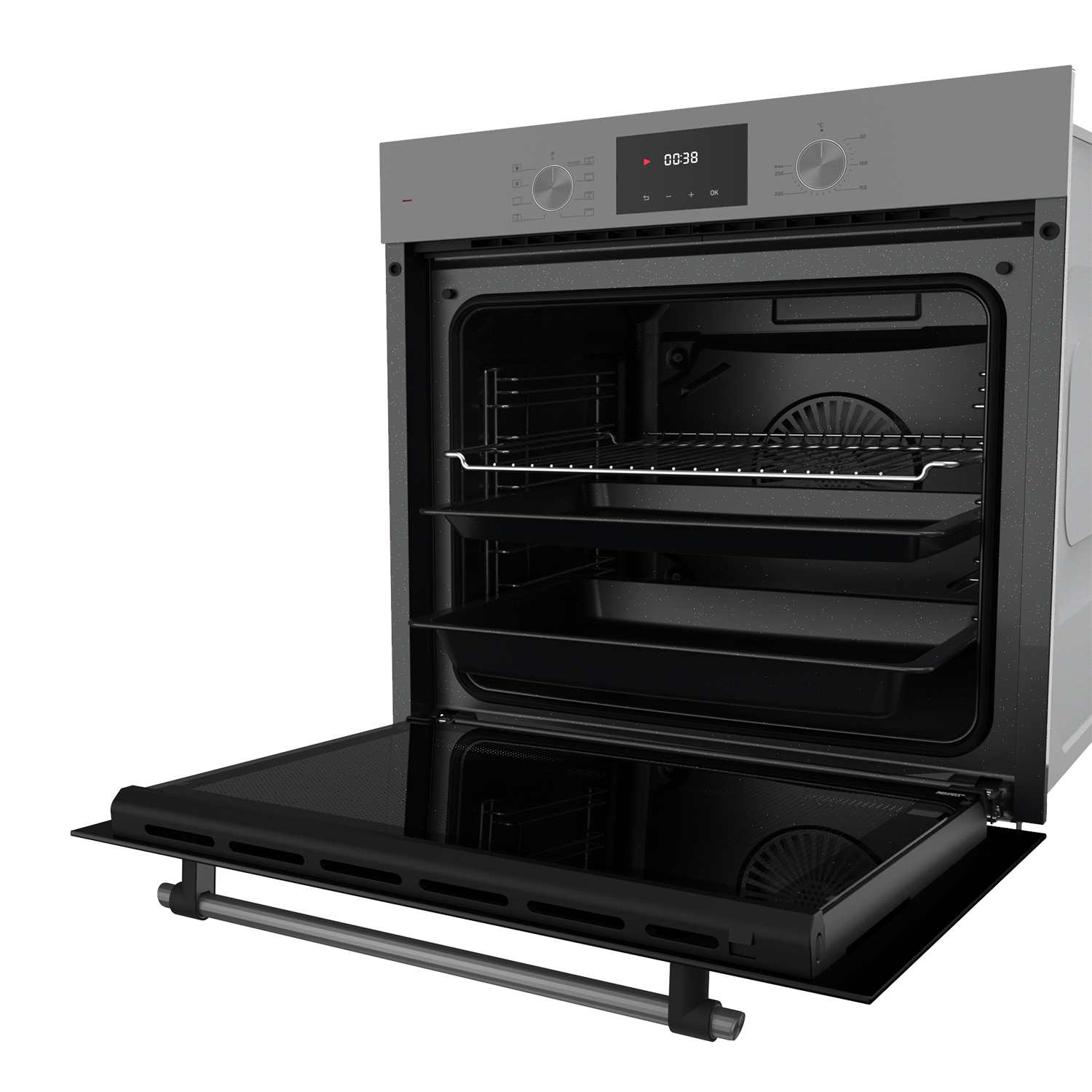 9242206 Электрический духовой шкаф LEX EDP 680 GR MAX серый STDN-0117313 - Вид №2