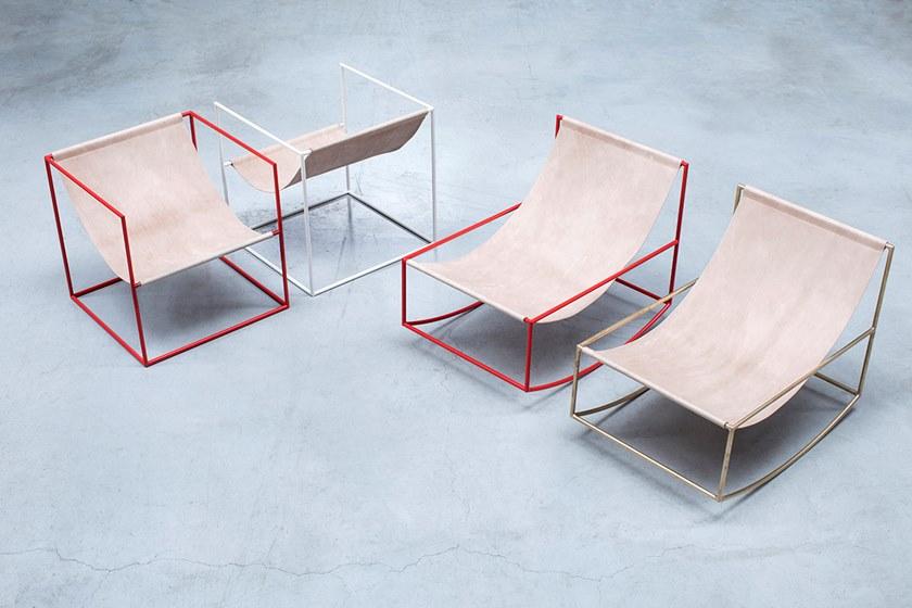 valerie_objects Кресло-качалка из стали с порошковым покрытием  V9018020  - Вид №29