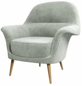 Mytto Мягкое бархатное кресло с подлокотниками Iconic