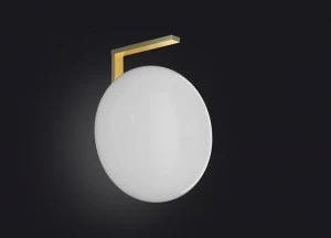 Oluce Бра с прямым светом из дутого стекла Alba