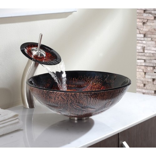 C-GV710-12mm-KGW1700 Накладная раковина на столешницу  прямоугольная Krausru  - Вид №3