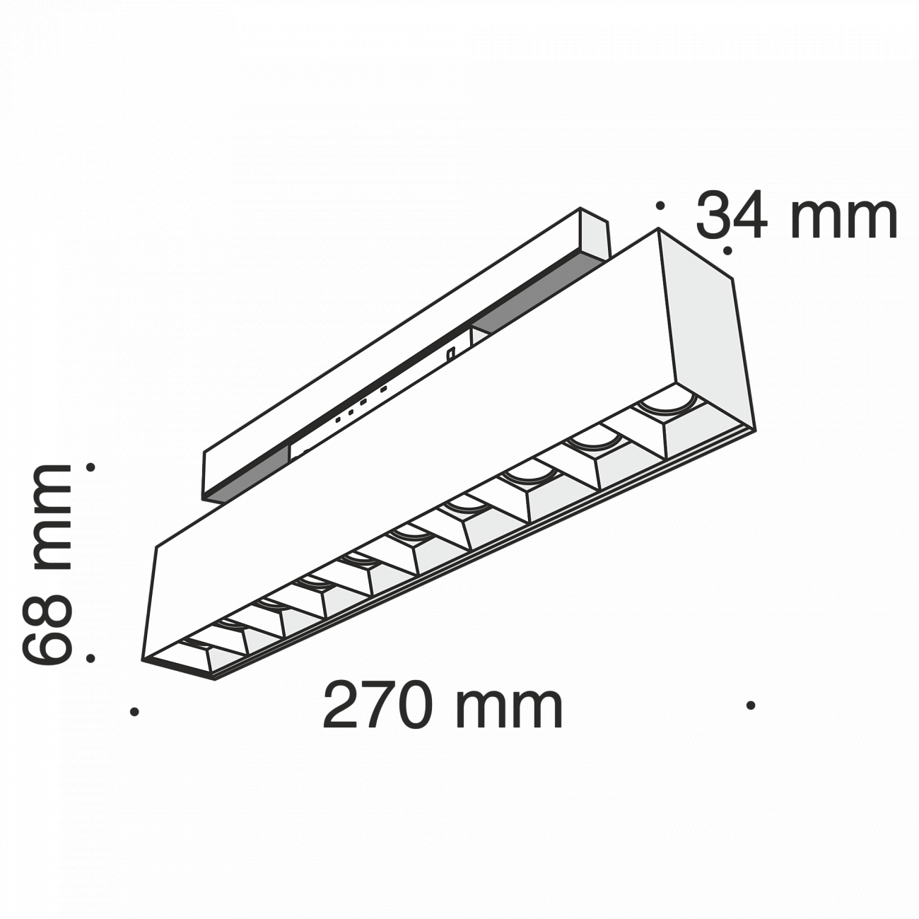 Трековый светильник черный TR014-20W4K TECHNICAL MAGNETIC TRACK SYSTEM 00-3956234 Черный  - Вид №5
