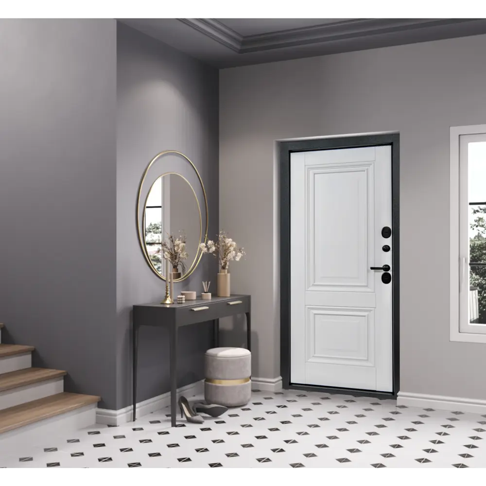 Дверь входная металлическая Порта Т-1 98x205 см левая белый PORTIKA STLM-2086971 - Вид №12