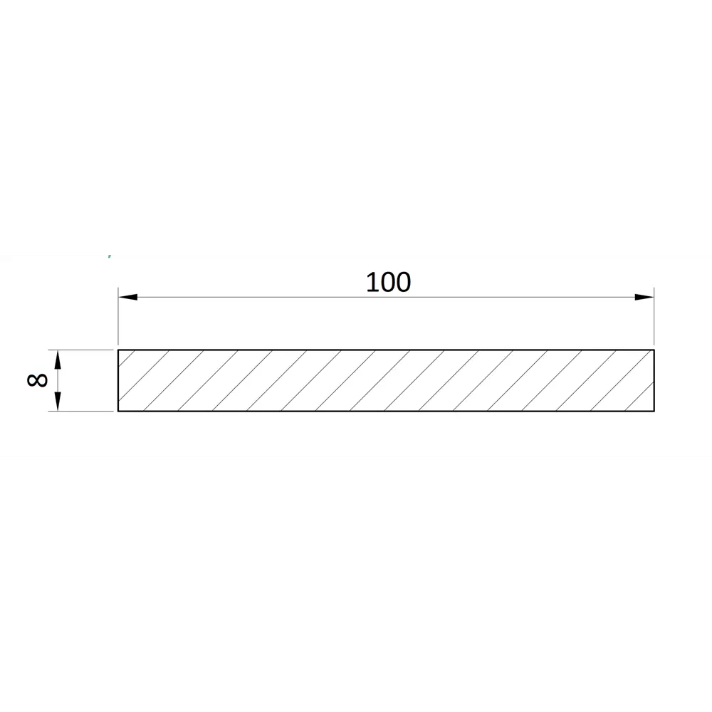 Добор 2050x100х8 мм финиш-бумага ламинация цвет лиственница кремовая КРОНОПРОФИЛЬ STLM-2018986 - Вид №1