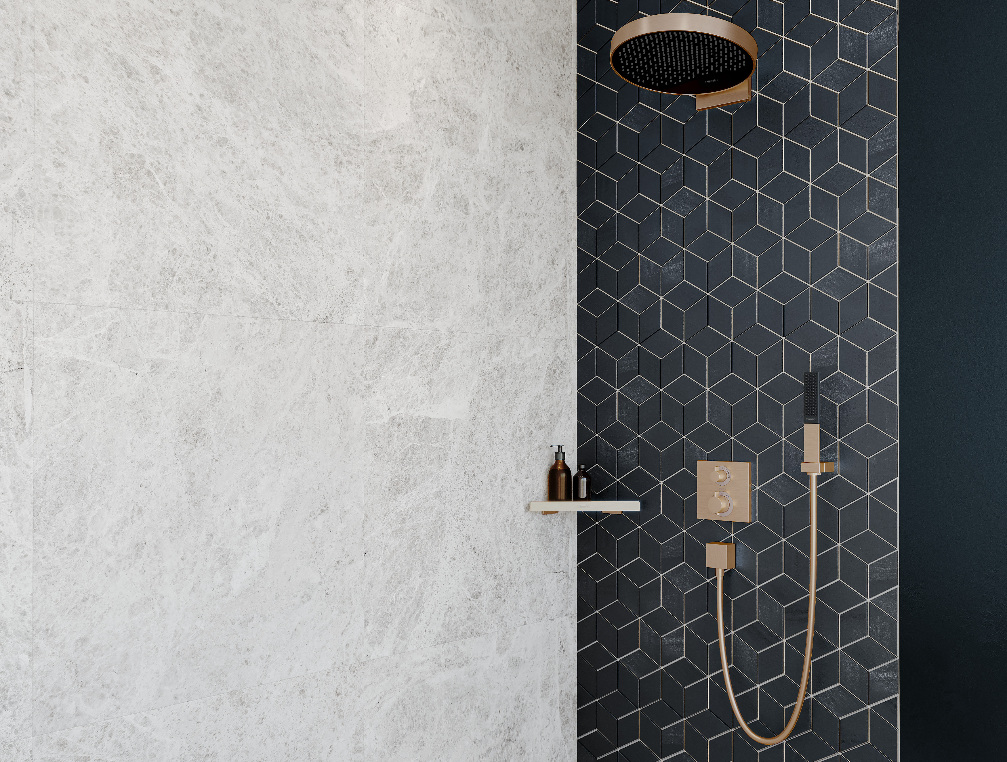 15714340 Ecostat Square Термостат для скрытого монтажа, 2 функции Hansgrohe  - Вид №1